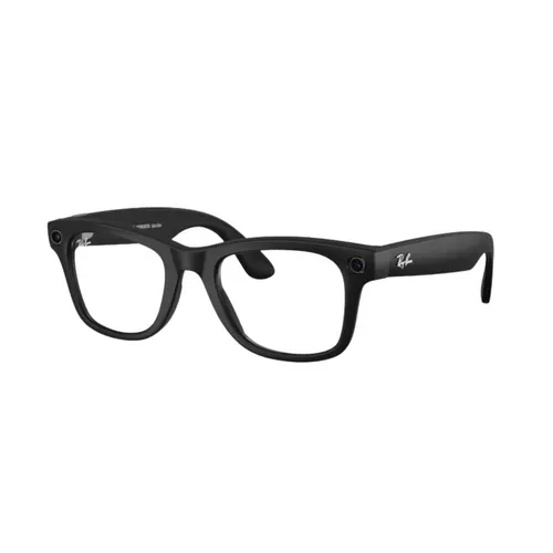 Ray-Ban Meta Wayfarer Smart Glasses (Gen 2) — Matte Black with Clear Lenses (Size 50)