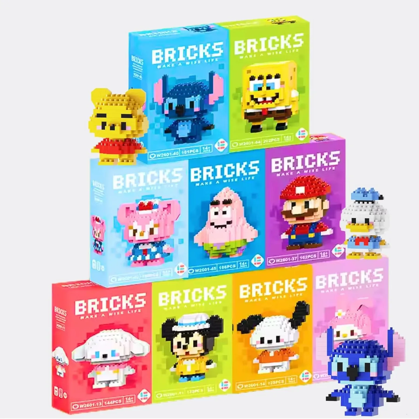 DIY Creative Construction Bricks Building Block Set – Assorted Random Models
