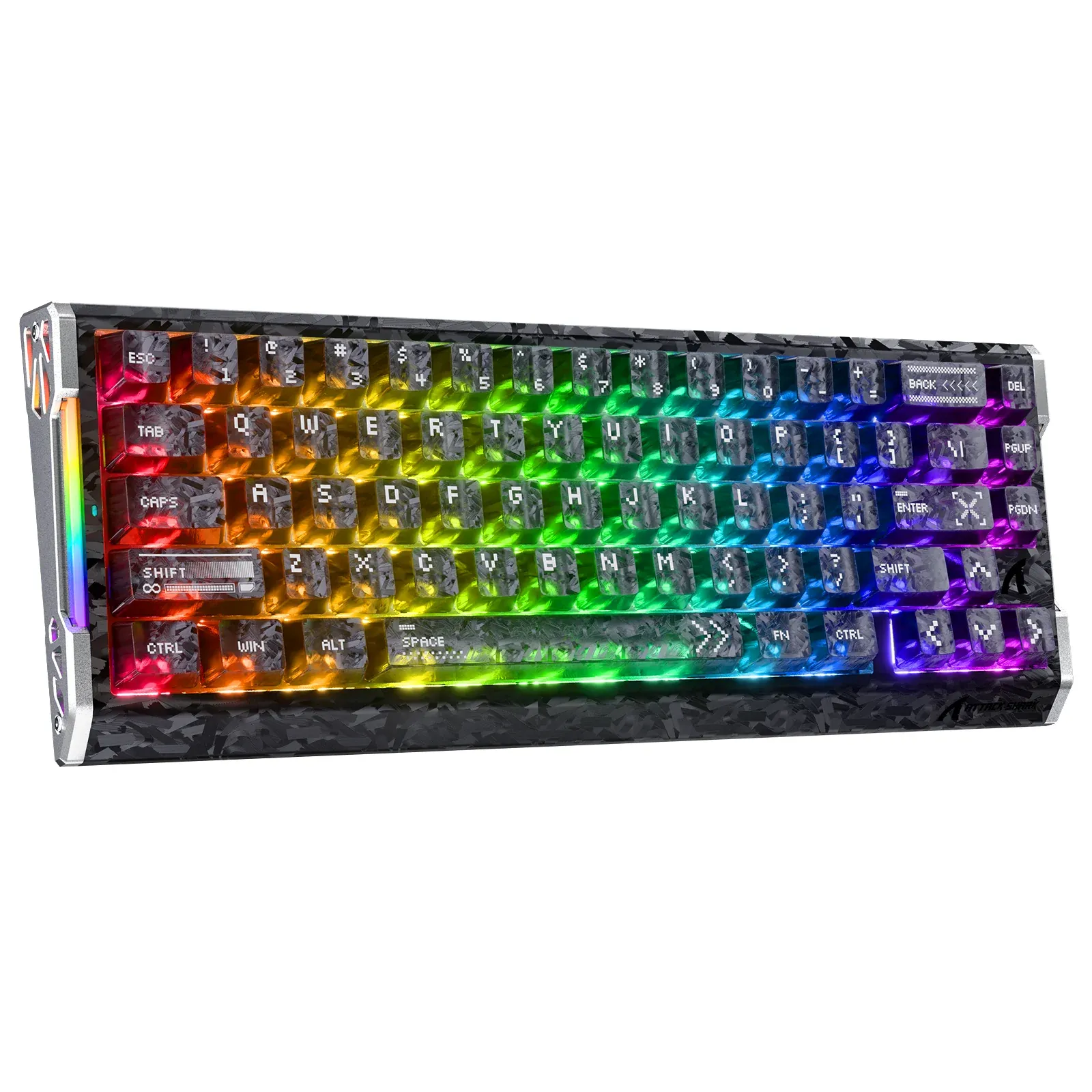 ATTACK SHARK R68 Wired HE Carbon Fiber Rapid Trigger Magnetic Switch Mechanical Keyboard