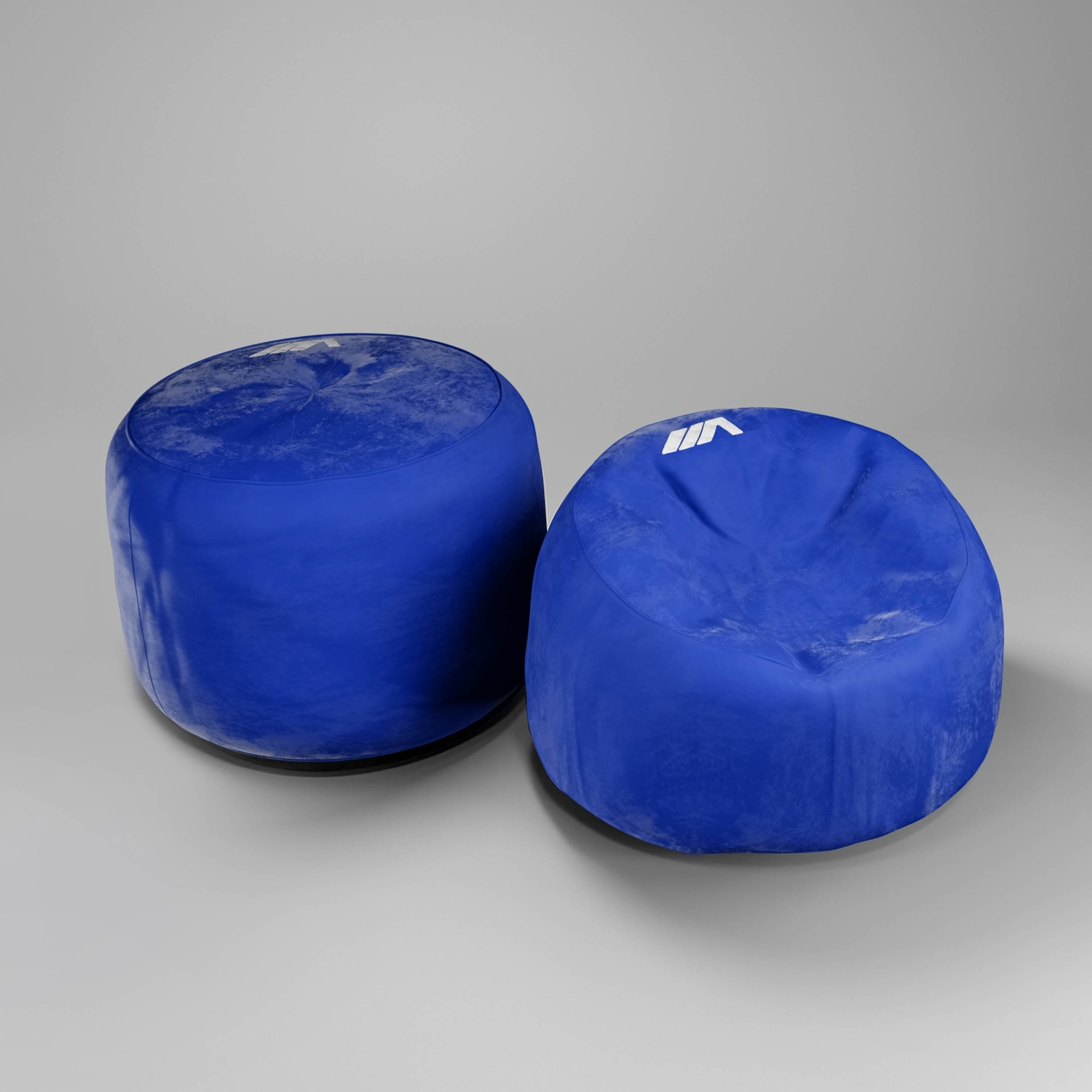Premium Bean Bag Chair - Blue (90 x 60 cm)
