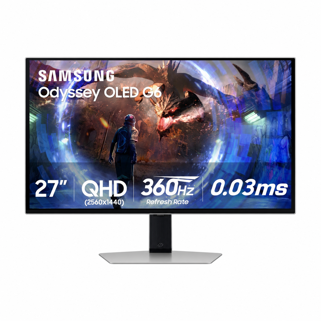 سامسۆنگ زنجیرەی LS27FG602SMXUE - ٢٧ ئینج - ٣٦٠ هێرتز - کاتی وەڵامدانەوە ٠.٠٣ میلی چرکە - ئۆلێد ٢ک