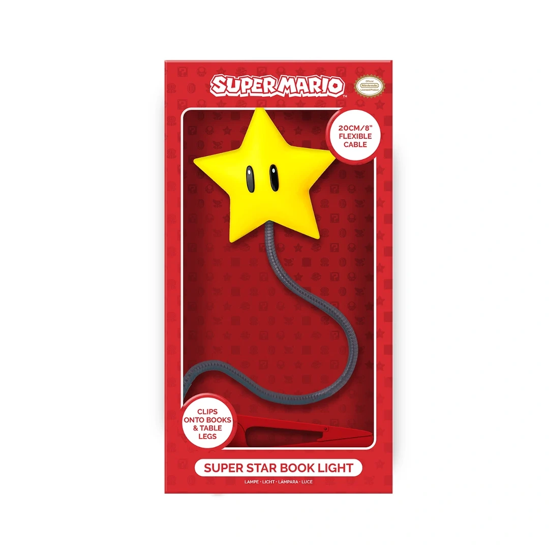 Super Mario Super Star Book Light – 19 cm