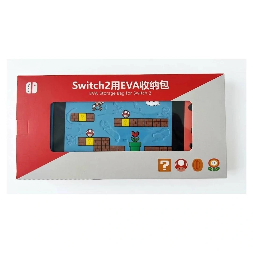 EVA Storage Bag for Nintendo Switch 2 – Black Colorful Edition