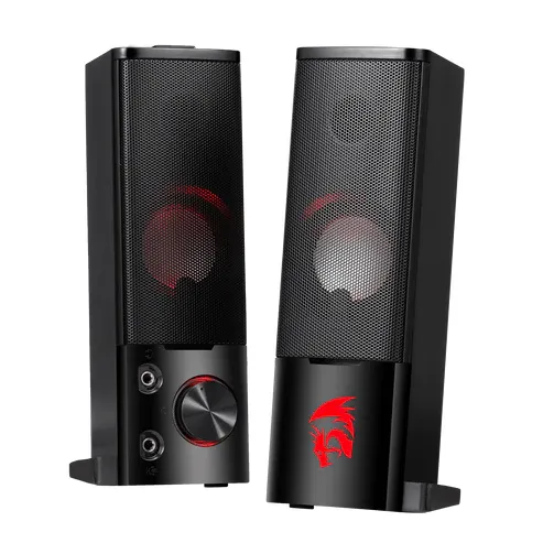 مكبرات صوت Redragon Gs550 Orpheus ثنائية القناة للألعاب على الكمبيوتر الشخصي، تعمل بالطاقة عبر منفذ USB
