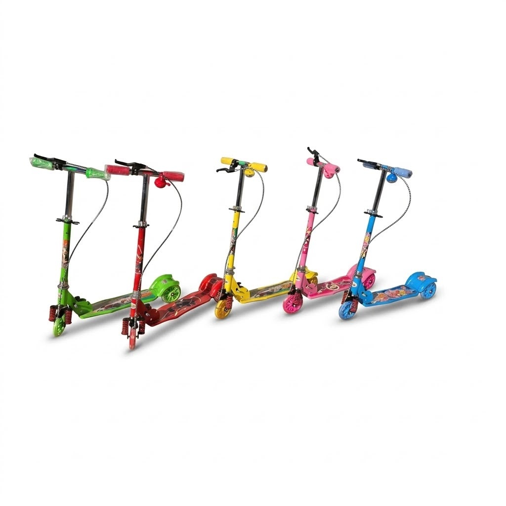 Large Adjustable Kick Scooter for Kids & Teens – Assorted Random Colors