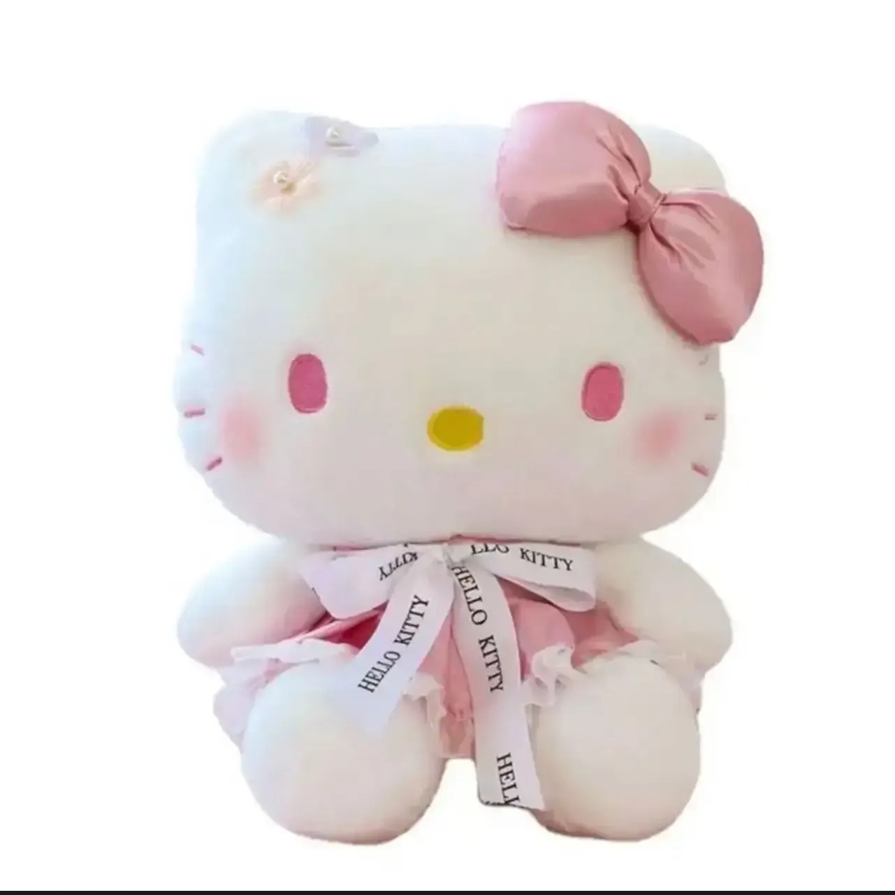 لعبة دمية قطيفة قطة وردية - 45 سم (Soft Toy Pink Kitty Plush)