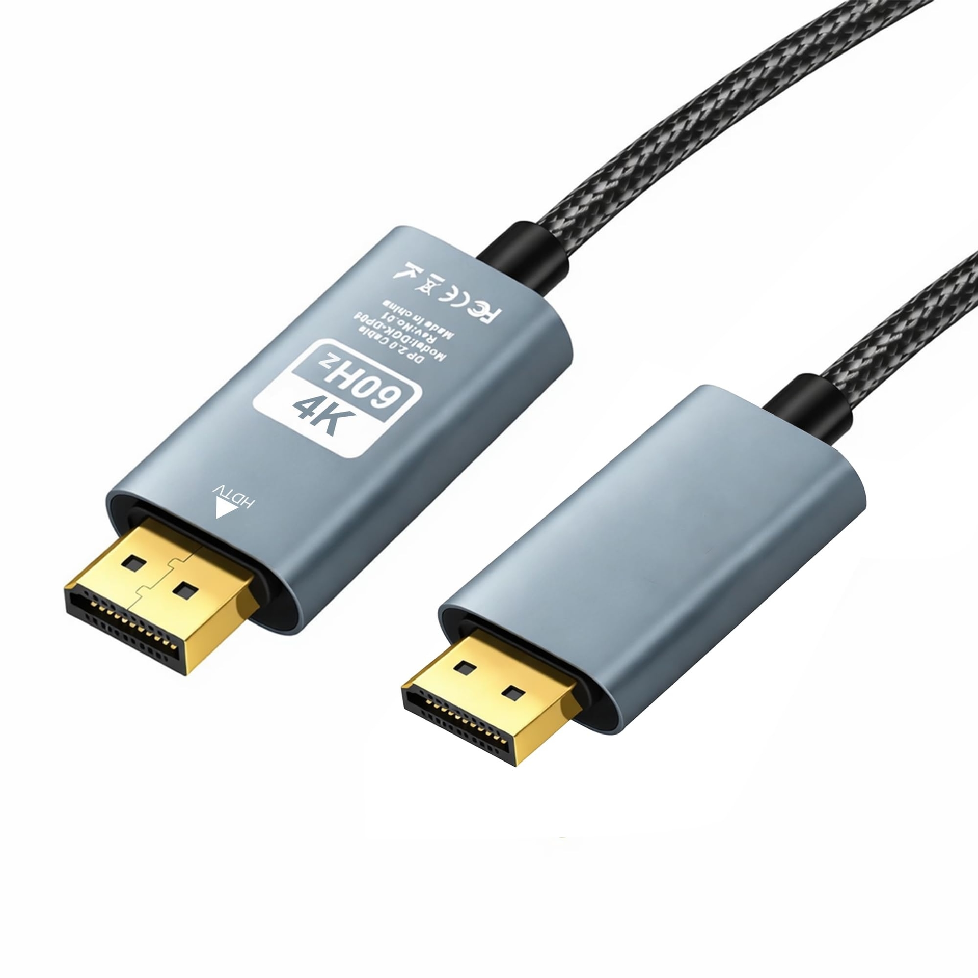 PEEX DisplayPort to DisplayPort Cable – 4K/60Hz (2m)