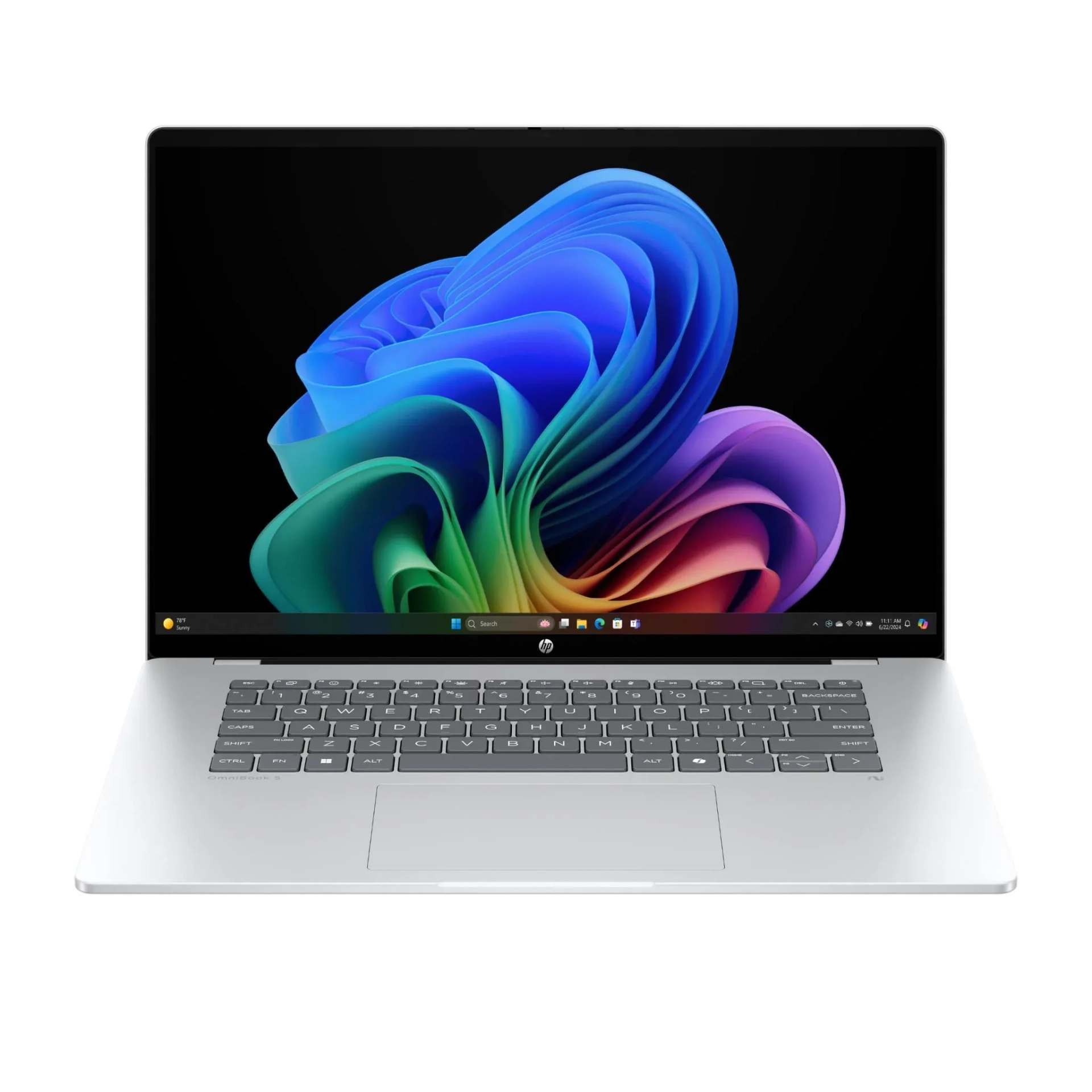 HP OmniBook 5 16 Laptop – Snapdragon X1 / 16GB LPDDR5 / 256GB SSD / 16" 2K OLED – Silver