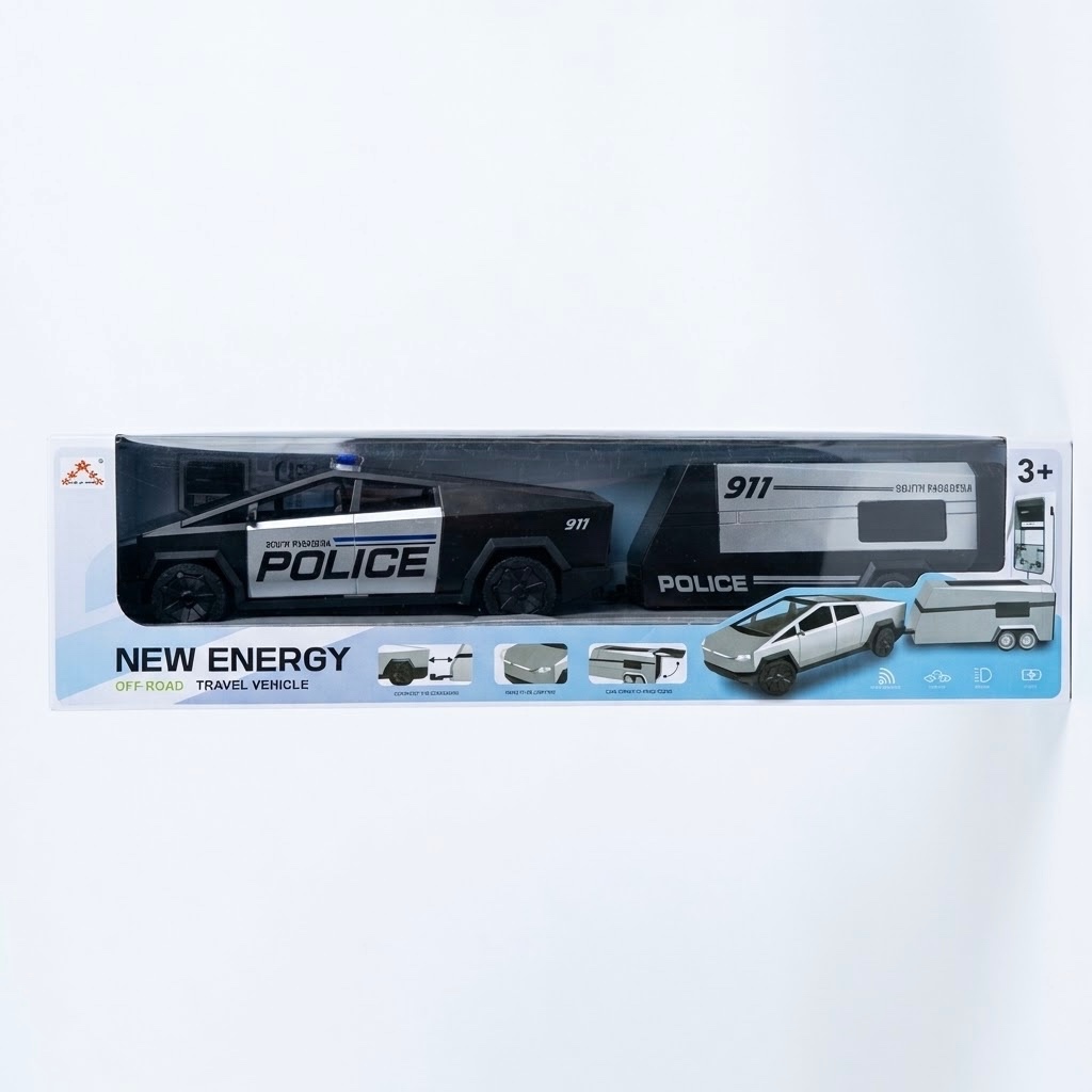 Tesla Police Remote Control RC Toy Car – 1:16 Scale