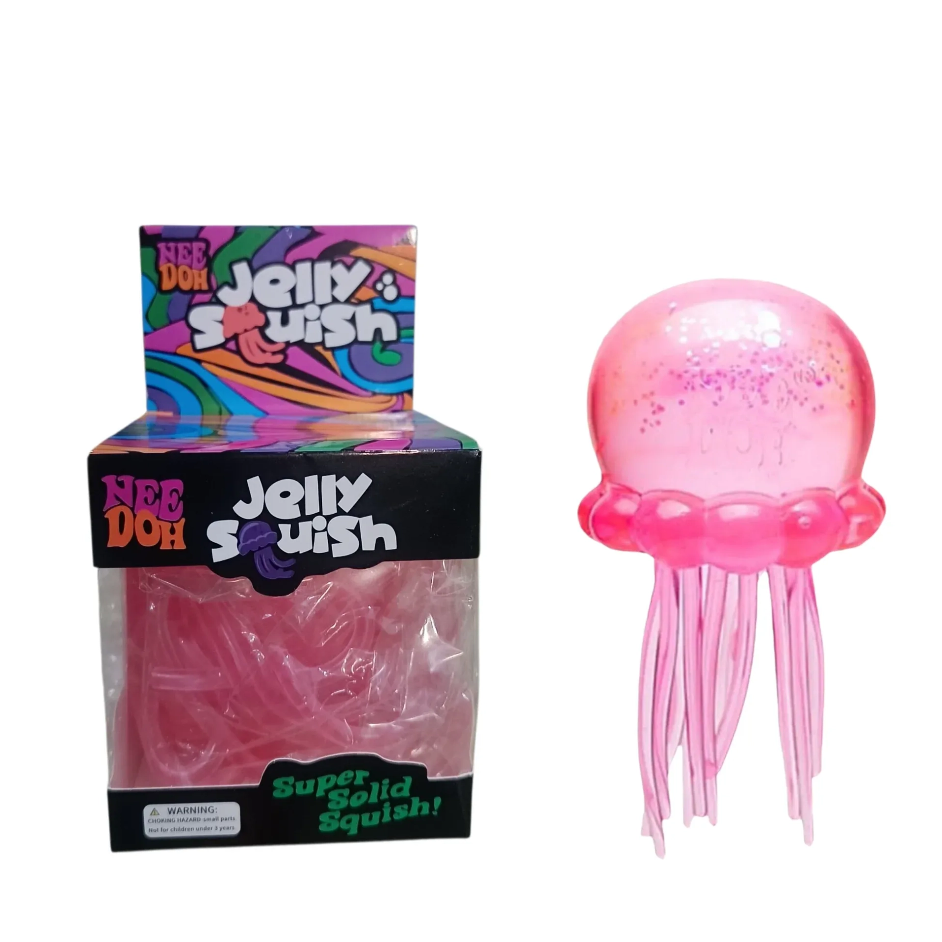 Nee-Doh Jelly Squish Krakin Large Sensory Toy (Random Color Selection)