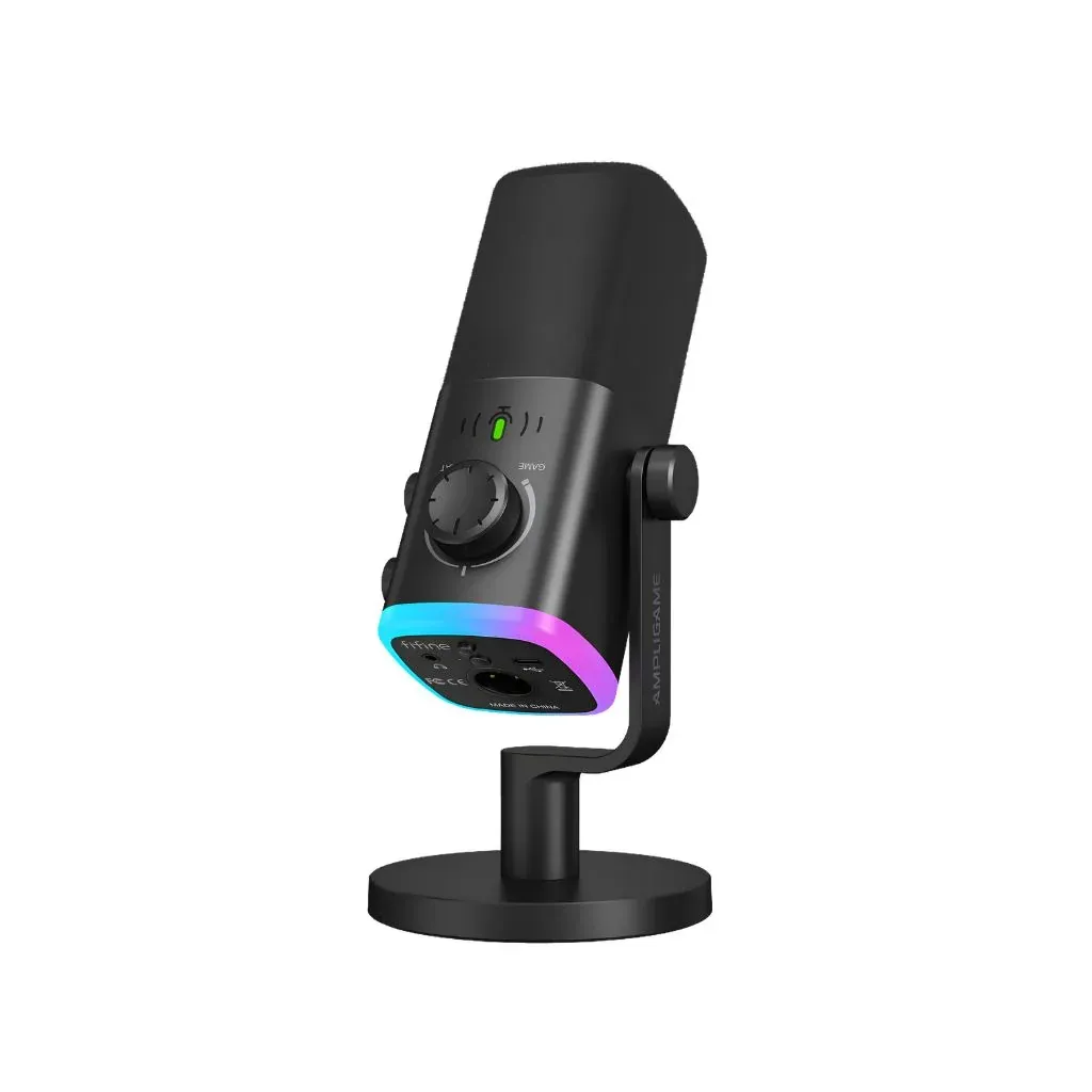 ميكروفون FIFINE AmpliGame AM9 USB/XLR ديناميكي مع RGB