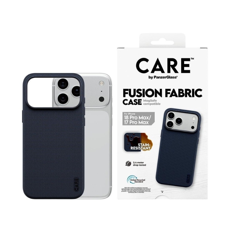 کەڤەری Panzer CARE Flagship ی تەنێکراو بە MagSafe – شین (ئایفۆن 18 Pro Max)