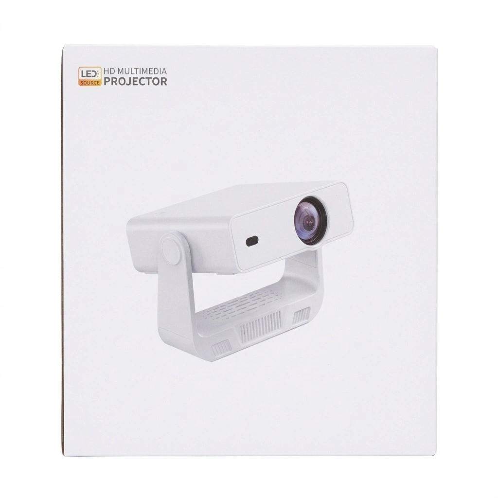 C880 Smart Projector with Android 14, 720p Resolution, Wi-Fi 6, Auto Focus & Keystone Correction