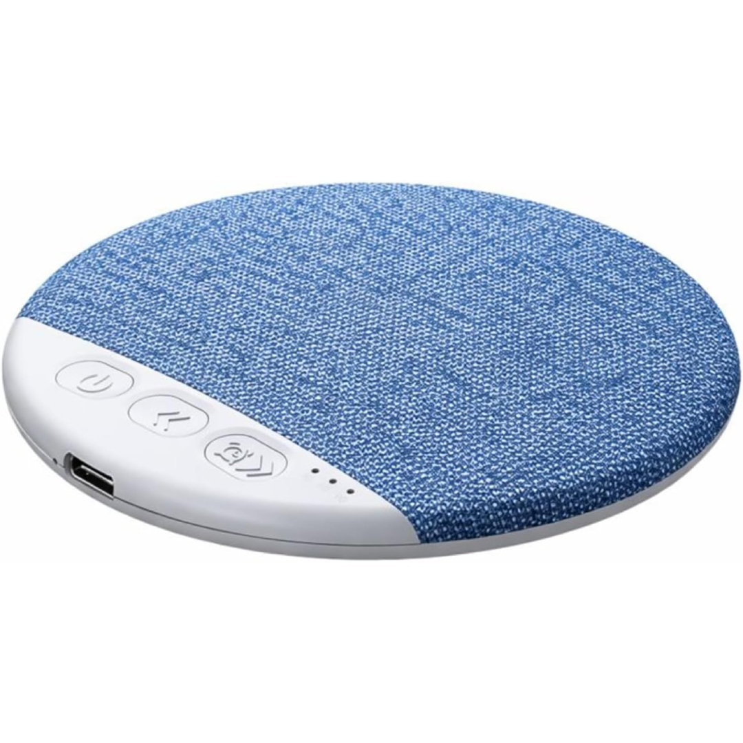 Under-Pillow Flat Stereo Sleep Speaker with White Noise & Timer