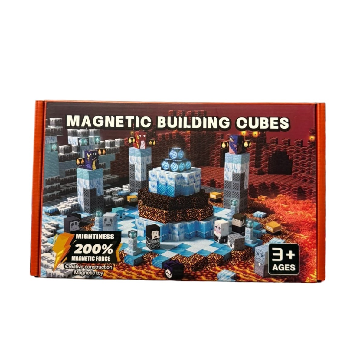 کتڵەی بلۆکی بینایی مەگناتیسی Minecraft Ice & Fire – 150 پارچە