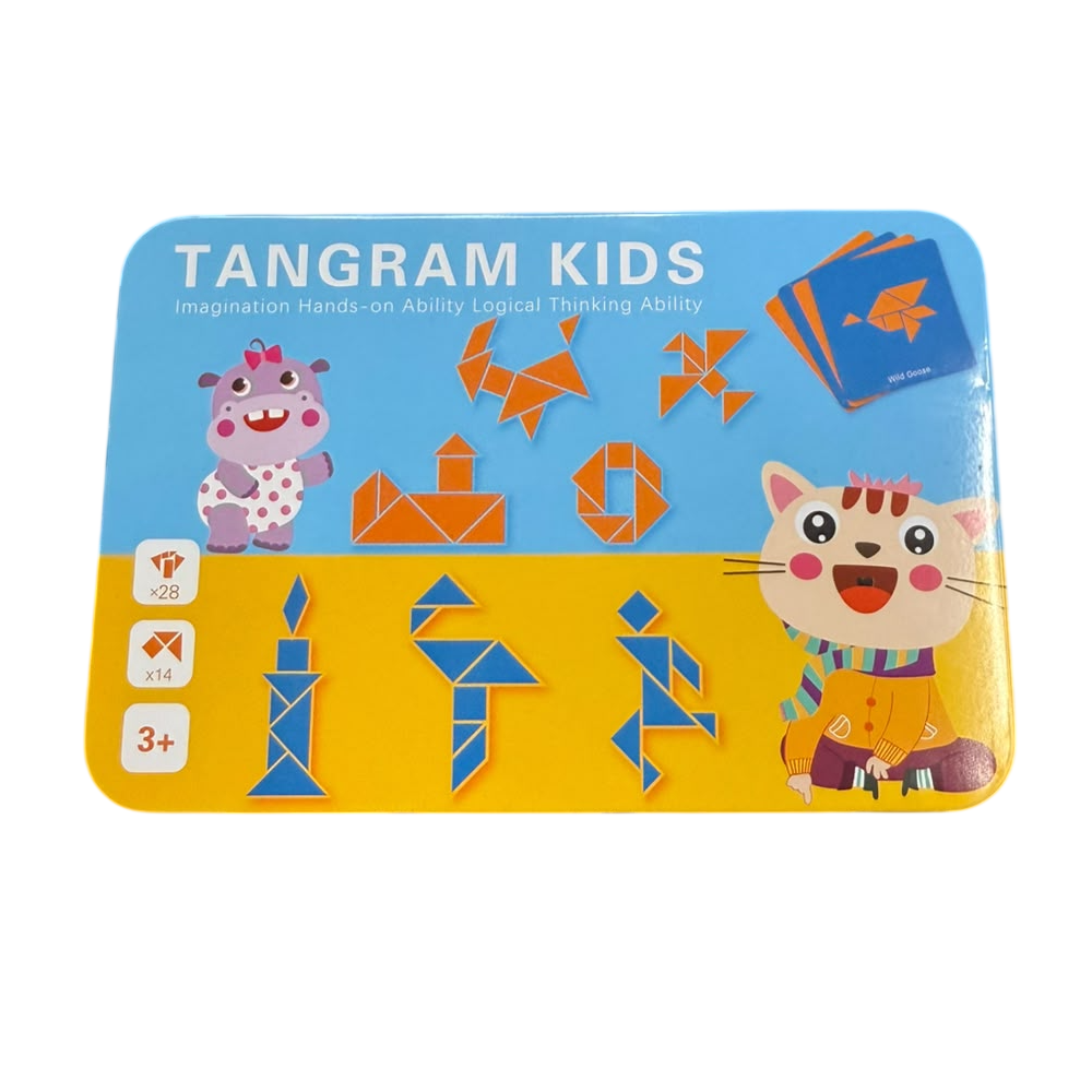 Wooden Tangram Kids Logical Thinking Puzzle Game