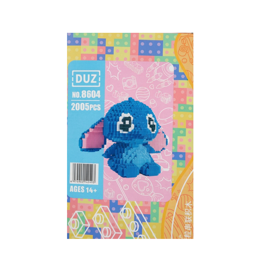 Disney Stitch Magic Blocks Building Brick Set – 2005 Pieces (Blue)