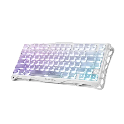 GravaStar Mercury K1 Lite Wireless Mechanical Gaming Keyboard – Crystal Aurora (Arabic Layout)