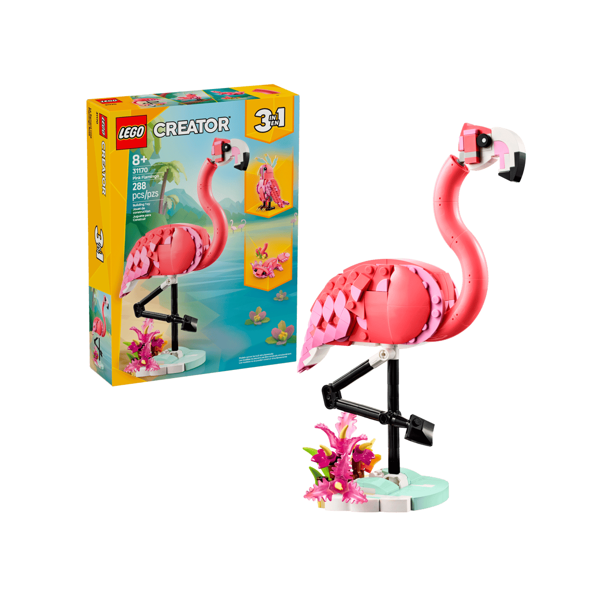 LEGO Creator 3-in-1 Wild Animals: Pink Flamingo (31170)