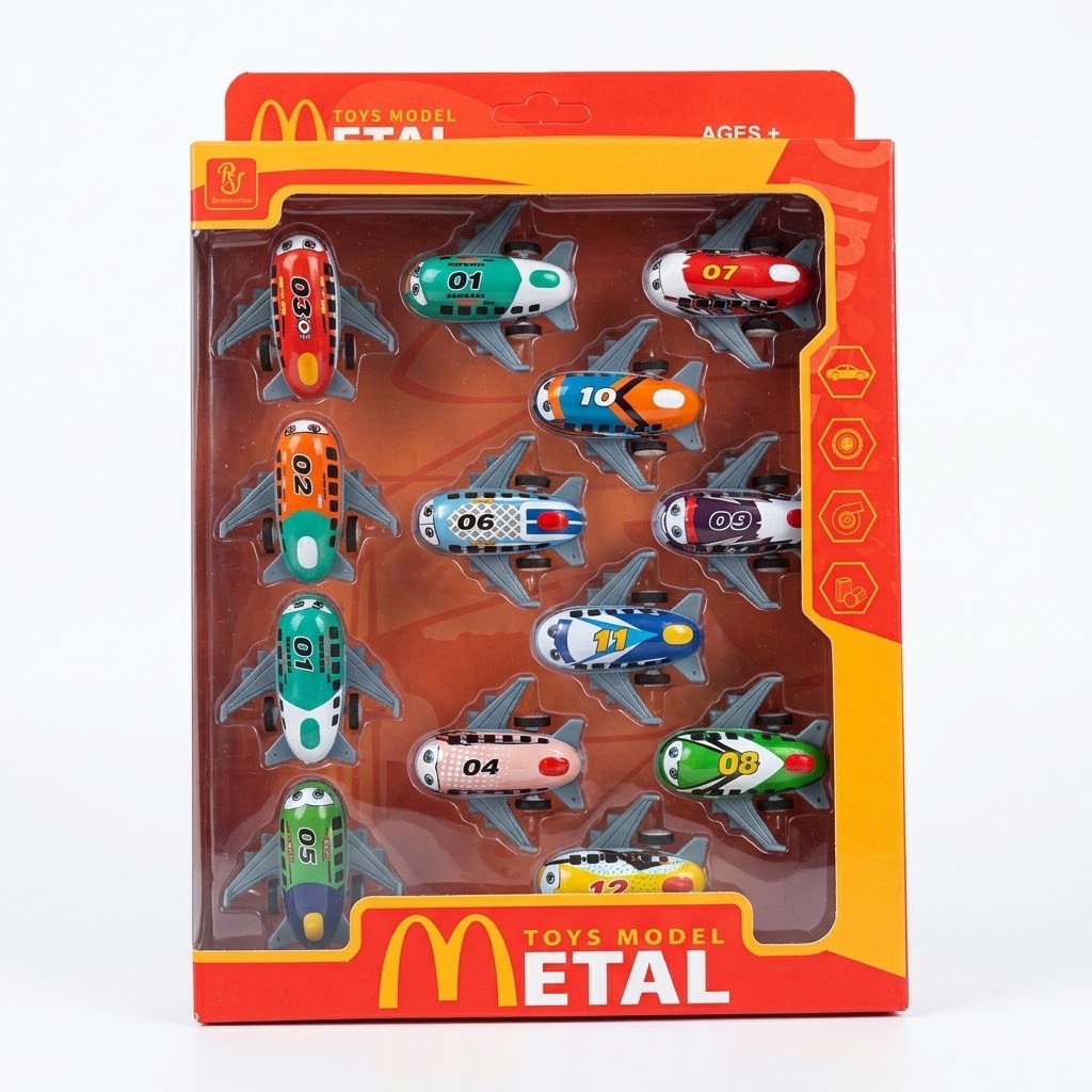Mini Airplane Toy Set (13 Pieces)