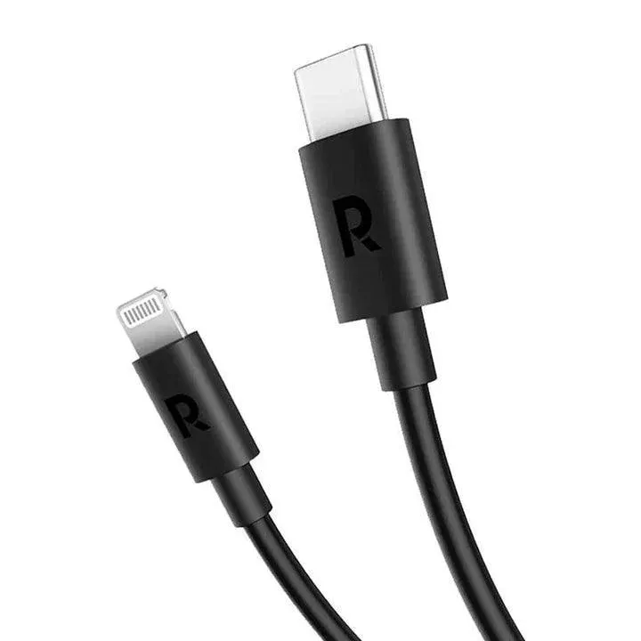 RAVPower USB-C to Lightning Cable, 3 Meter, Black - RP-CB1034
