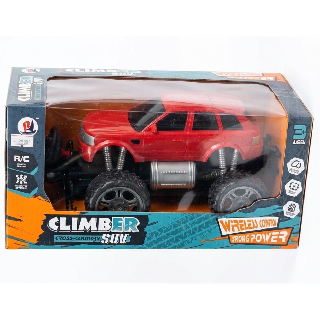 Climber SUV Remote Control Off-Road Car (1:18 Scale, Red)