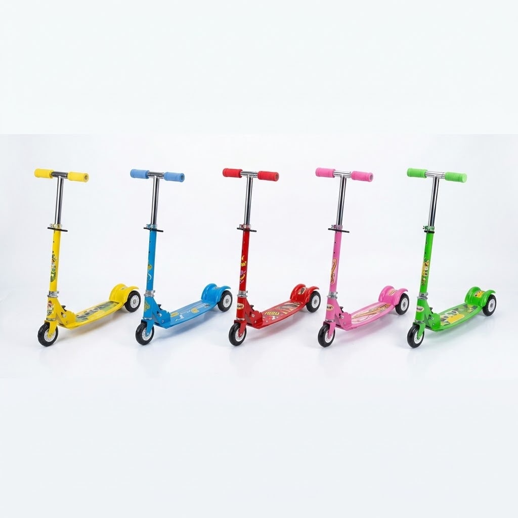 Medium Adjustable Kids Kick Scooter – Assorted Random Colors