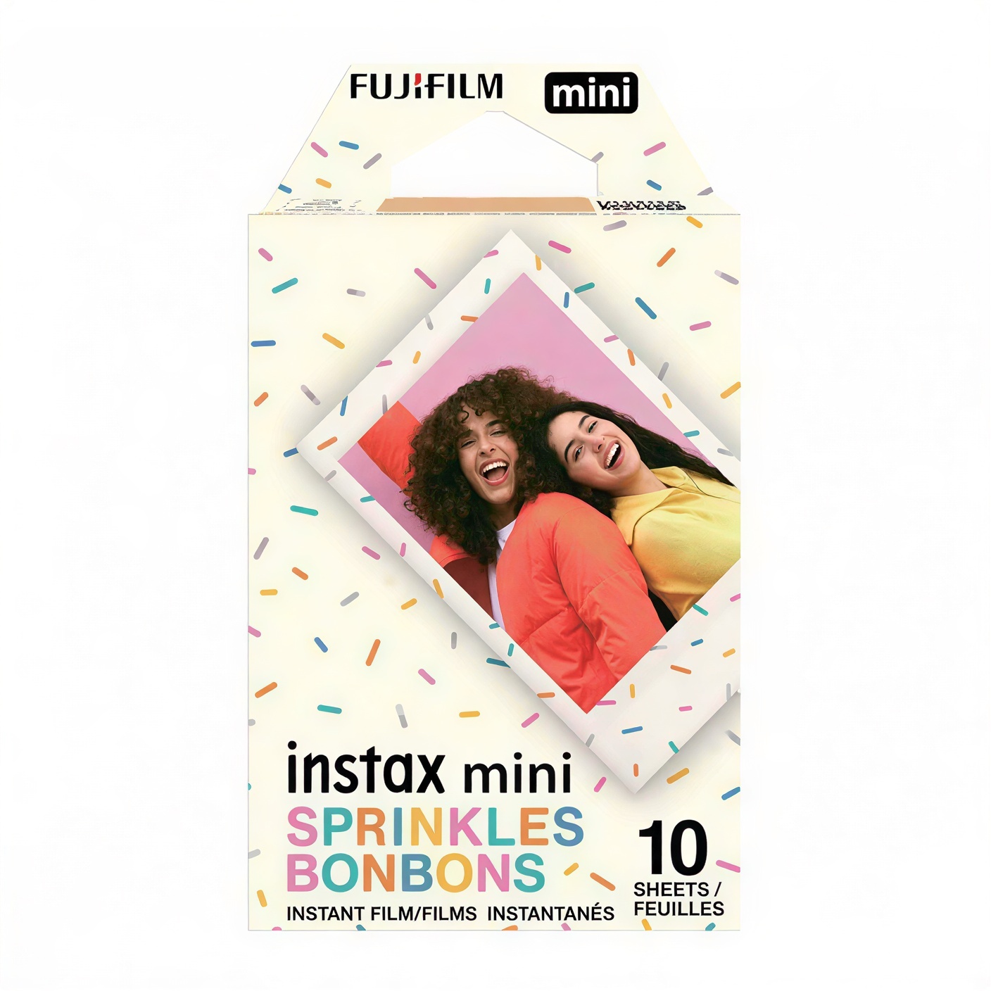 فیلمی کامێرای دەستبەجێی Fujifilm Instax Mini - مۆدێلی Sprinkles پاکەتی ١ × ١٠ وەرەقەیی