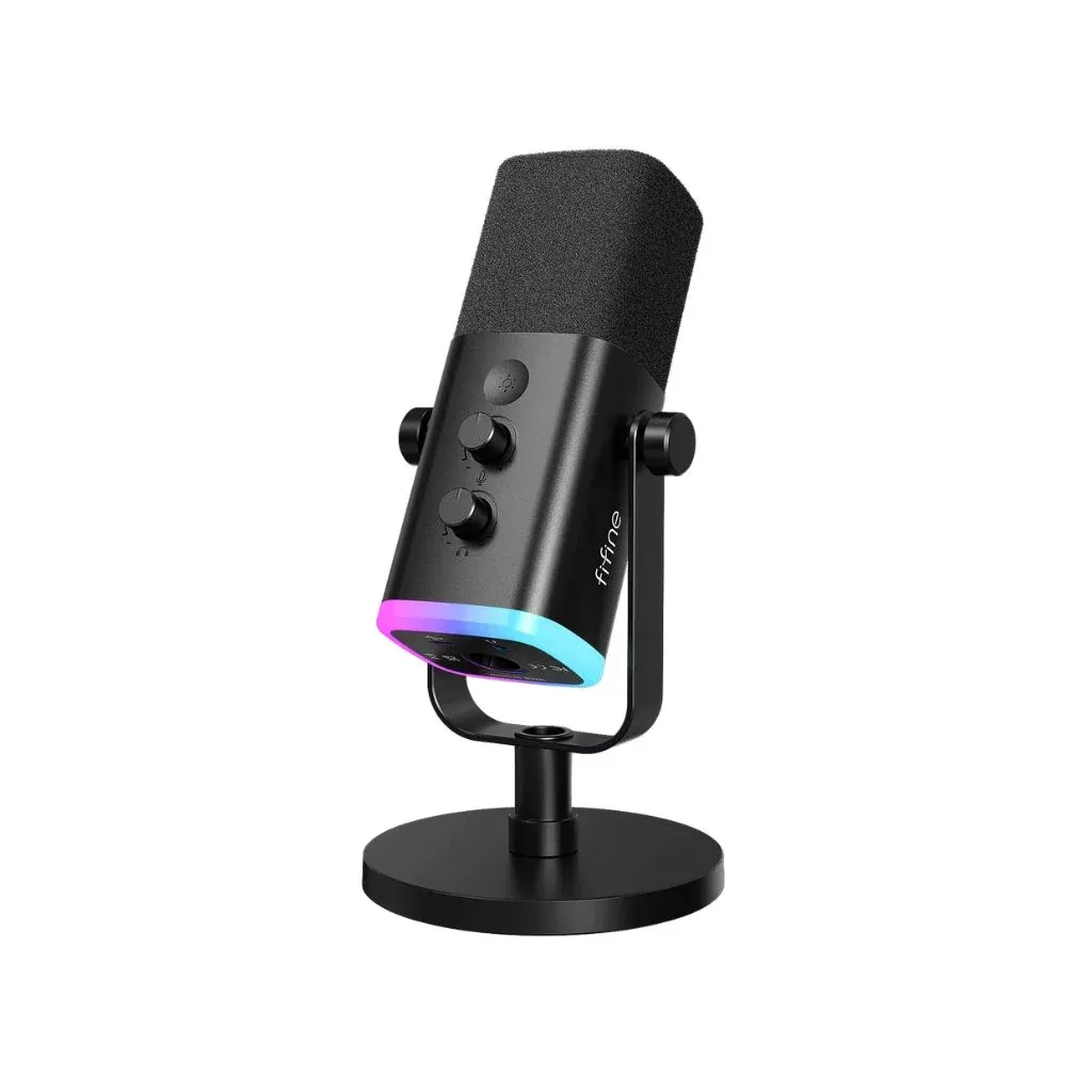 ميكروفون FIFINE AmpliGame AM8 USB/XLR ديناميكي مع RGB