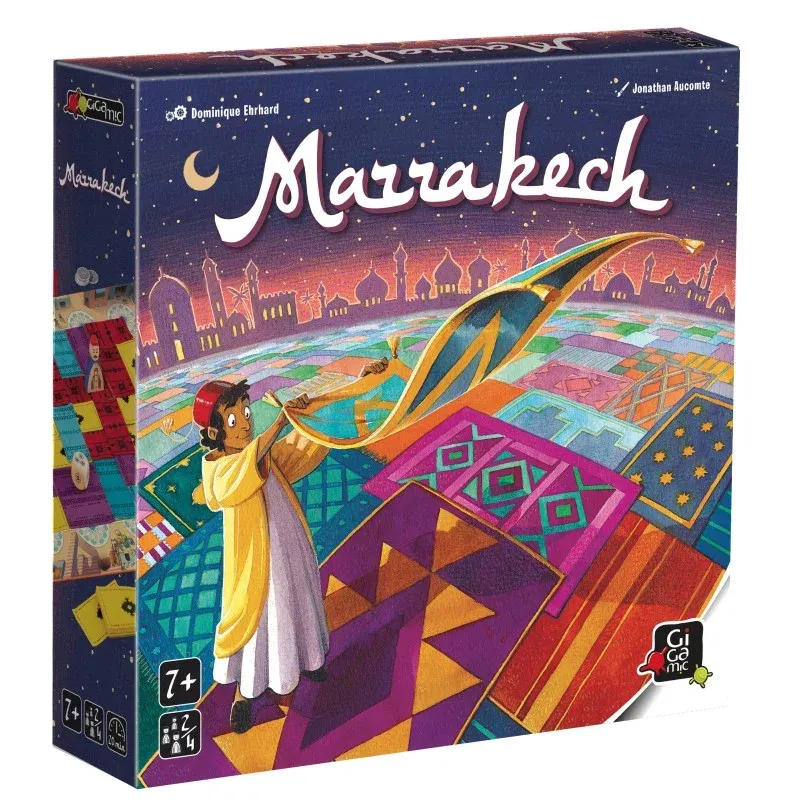 Marrakech Board Game – Area Control & Tile Placement Family Game