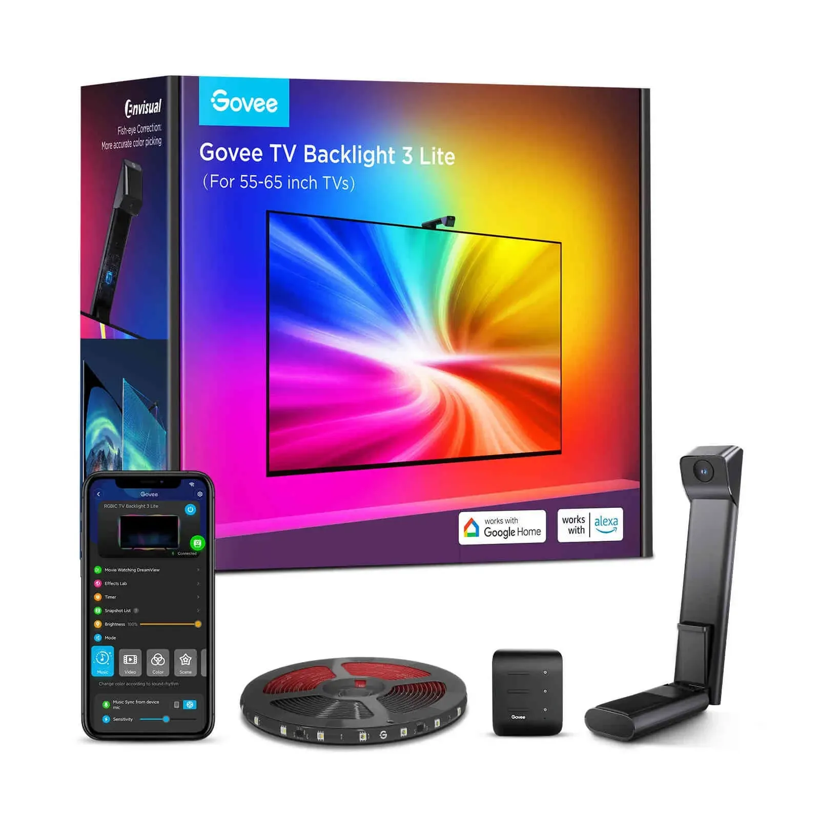 Govee H6099C إضاءة خلفية التلفزيون 3 مصابيح