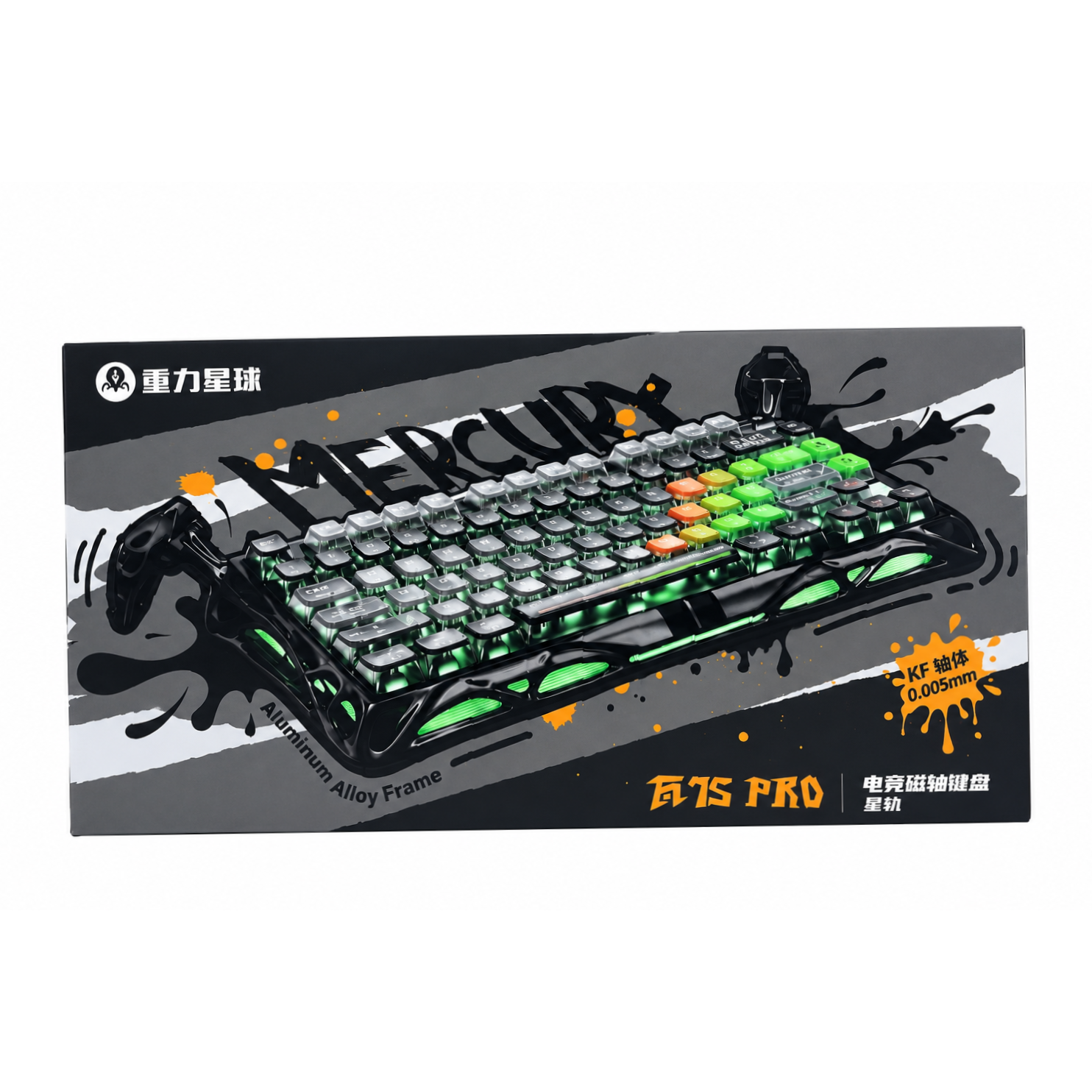 وحة مفاتيح Gravastar GS-V75 Pro PC – Energy Grey (EGRY)
