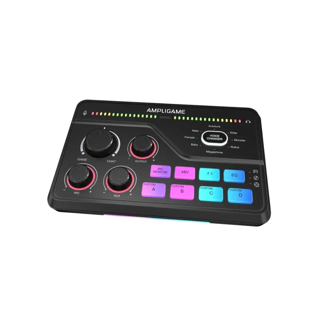 مكسر صوت الألعاب المتقدم مع إضاءة RGB - فايفاين أمبلي جيم SC8 (FIFINE AmpliGame SC8)