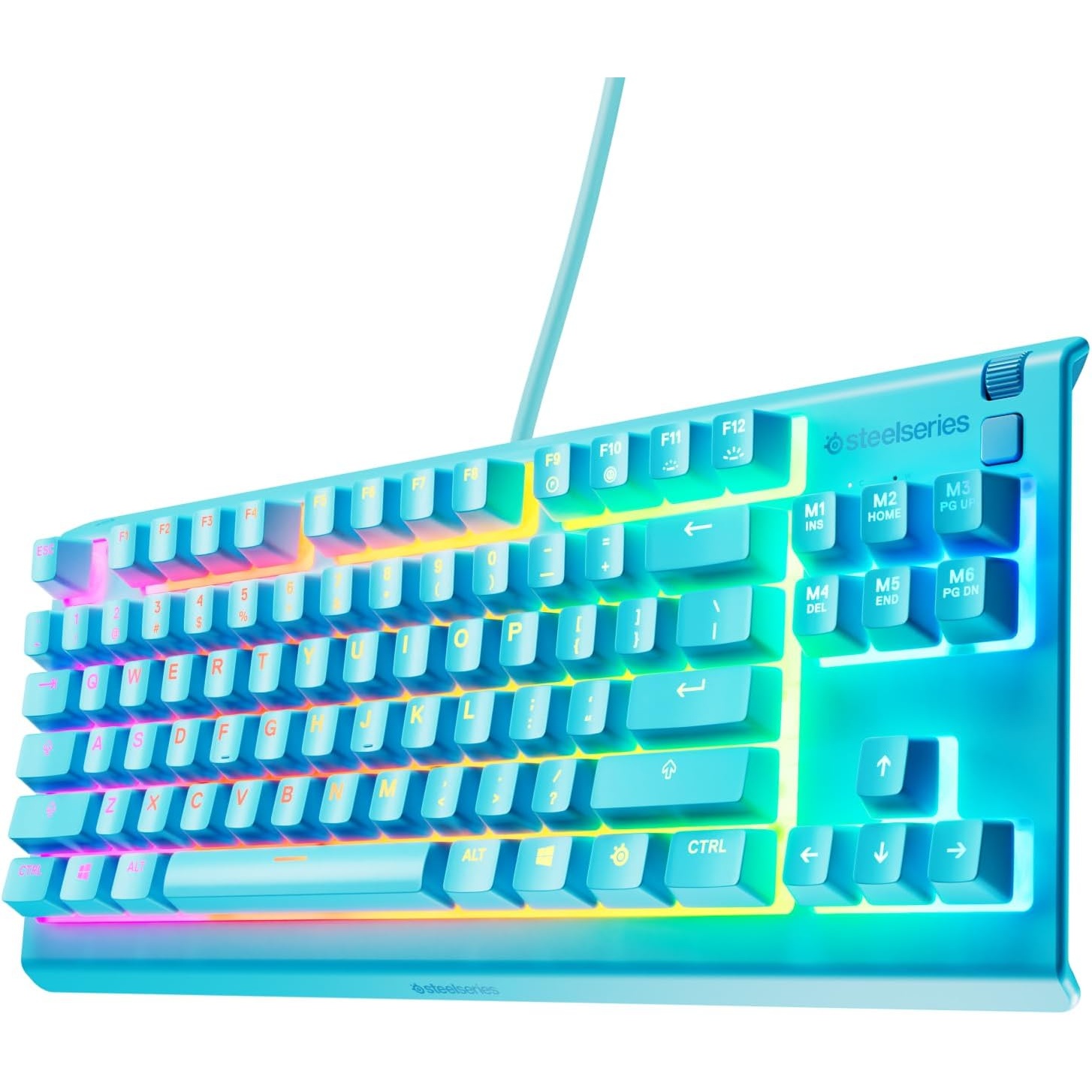 SteelSeries Apex 3 TKL Aqua RGB Gaming Keyboard