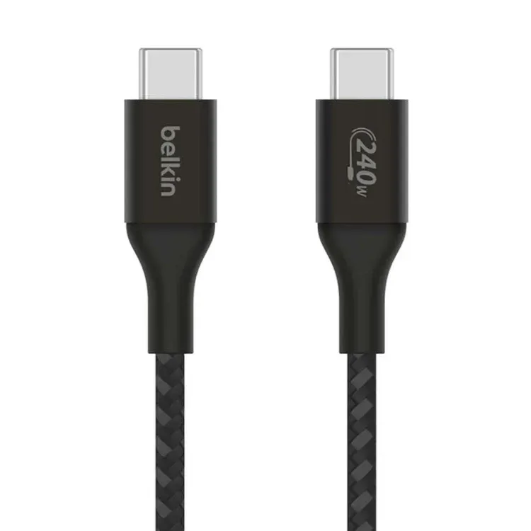 Belkin BoostCharge USB-C to USB-C Cable 240W – Black