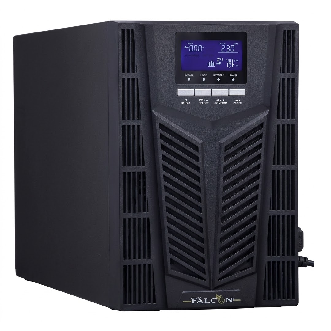 ئامێری ڕاگرتنی کارەبای ئۆنلاین Power Falcon بە هێزی 3KVA / 3000VA